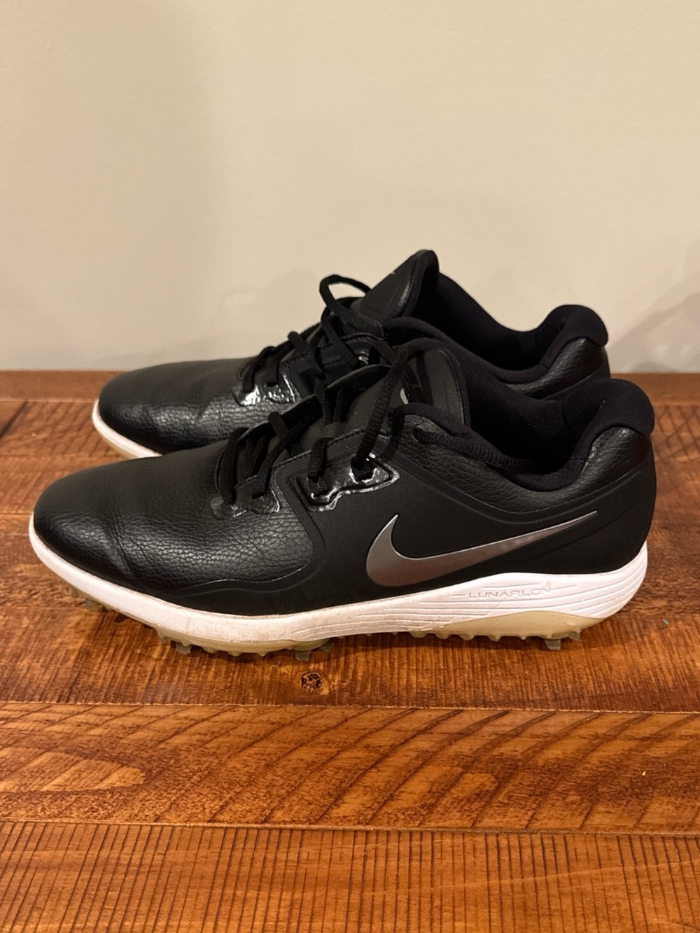 Nike Vapor Pro Black Silver Golf Shoes AQ2197-001 Men's Sz 10.5